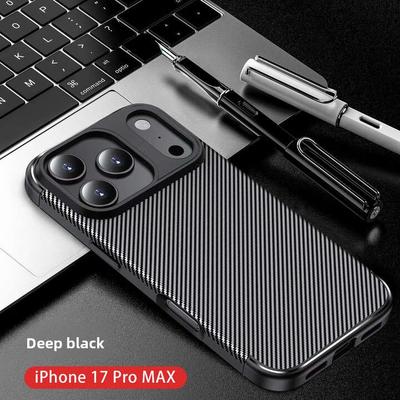 Carbon Fiber For iPhone 17 17ProMax 17Air Case Anti Fingerprint Shockproof Slim Fashion Protective Cover