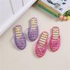 Handmade Beaded Home Slippers Women's Summer Indoor Mesh Wooden Flooring All Season Slippers Flat Heel
