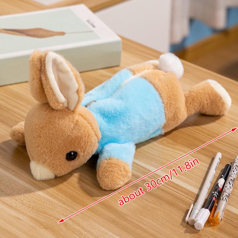 Cute Plush Forest Animal Pencil Bags Creative Kawaii Stationery Storage Bag For Kids Great Gift Pencil Case