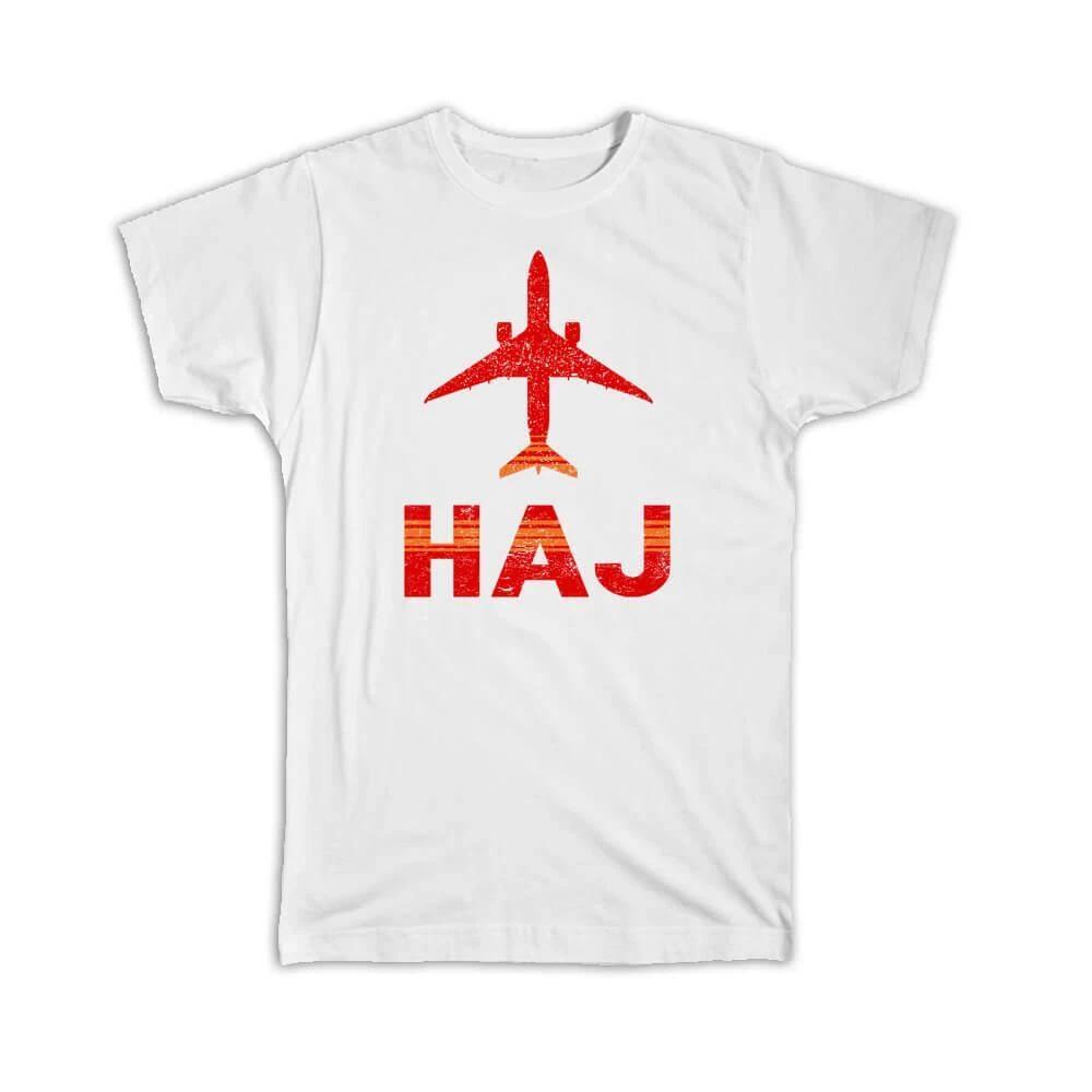 Gift T-Shirt : Germany Hannover Airport HAJ Travel Airline Pilot 4XL
