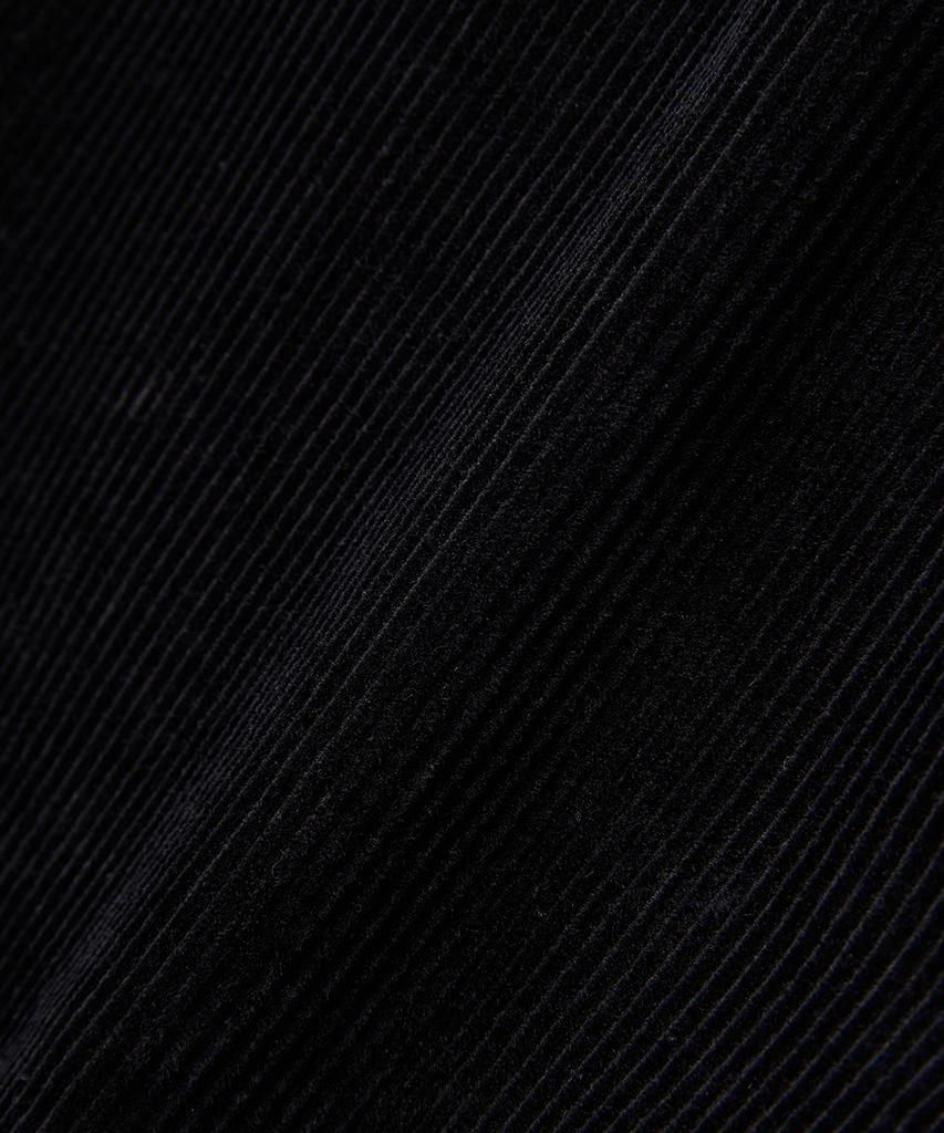 HOOVES Corduroy One-Pleat Cargo Pants [Black]