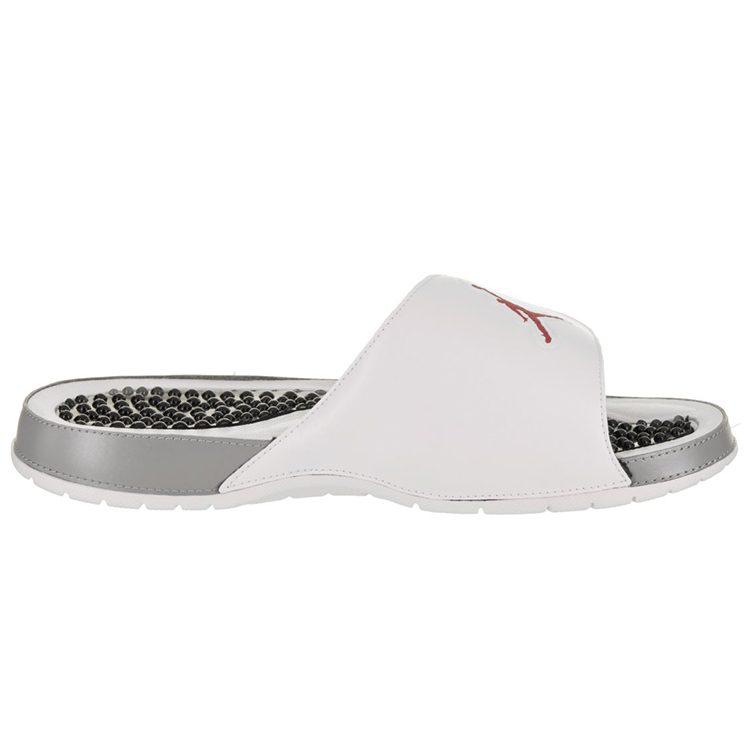 Air Jordan Hydro 5 Slide 'White Red Silver' 555501-112