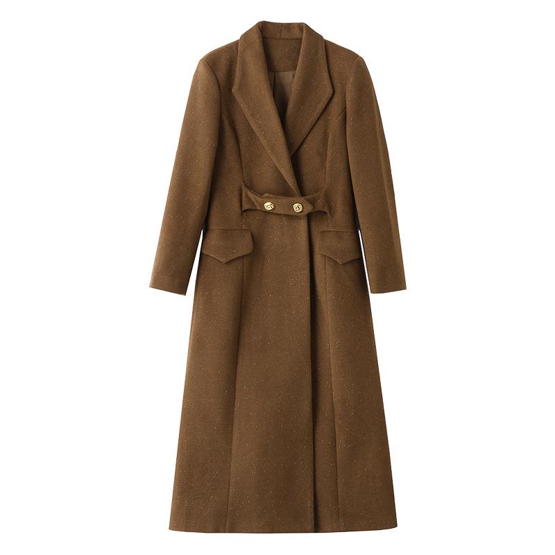 Women's Woolen Coat: Autumn/Winter Korean Style Fashion, Long Commuter Jacket SX3055