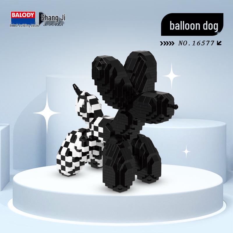 BELLEDI 16577 Micro-Particle Balloon Dog Creative Educational Building Blocks Toy Ornament