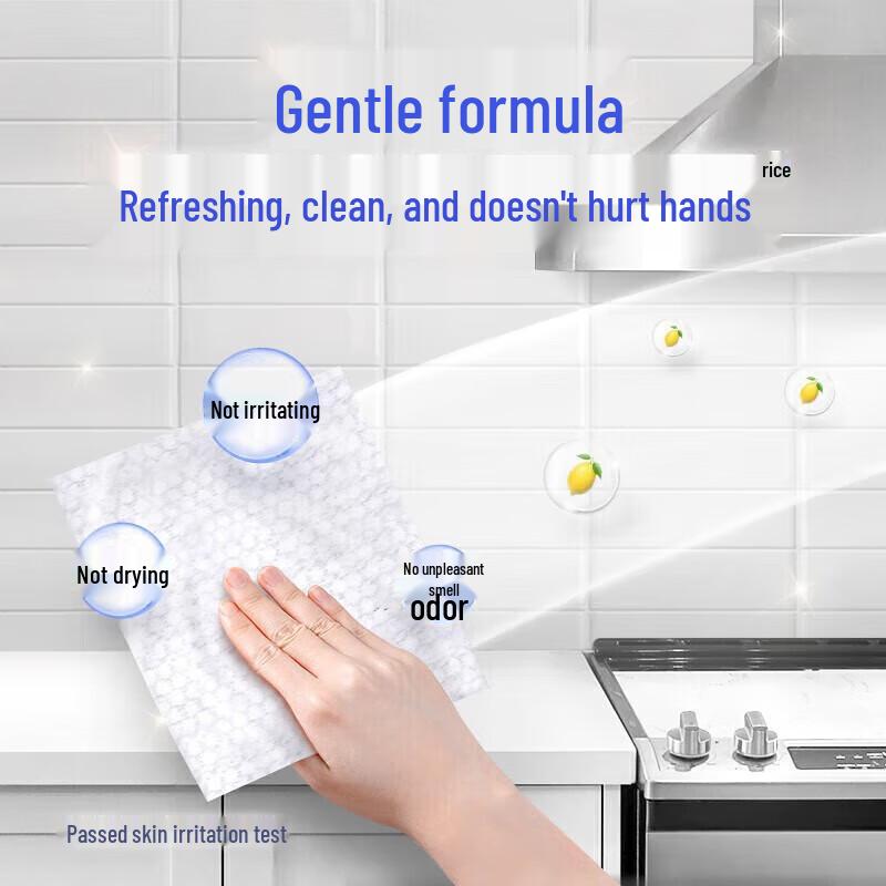Vinda Kitchen Heavy-Duty Oil Removal Wipes