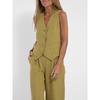 Woman's Business Casual Suit Casual Sportswear Office Suit Vest + Pants 2-piece Set