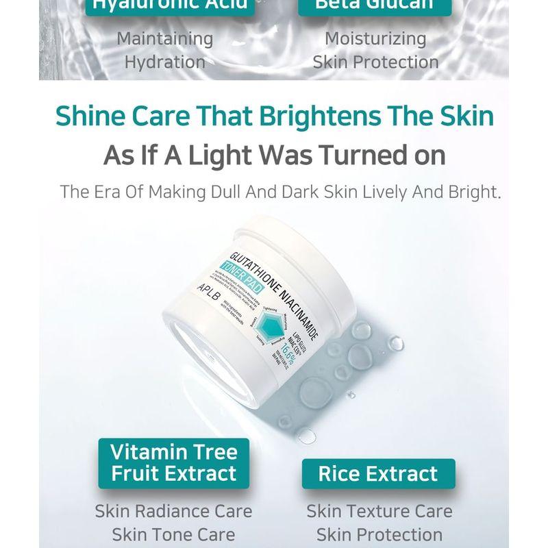 APLB Glutathione Niacinamide Toner Pad