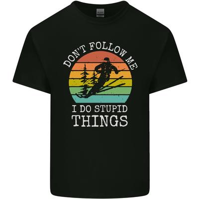 Ski Ne Me Suivez Pas Skieur Ski Funny T-shirt Léger en Coton Hommes T-shirt Unisexe