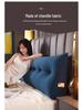 Triangle Large Backrest Lumbar Support Cushion - Solid Color Sofa & Bed Pillow