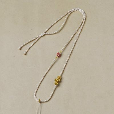 Handmade Adjustable Hetian Jade Pendant Necklace