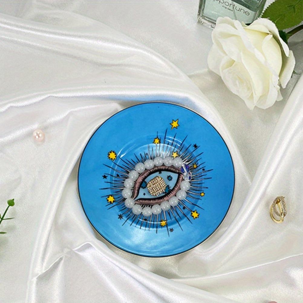 Kreative Augen Wandhängeplatten Retro Schmuckschale Kunst Wohnzimmer 8-Zoll Hängendes Schmuckaufbewahrungstablett Heimdeko Artikel