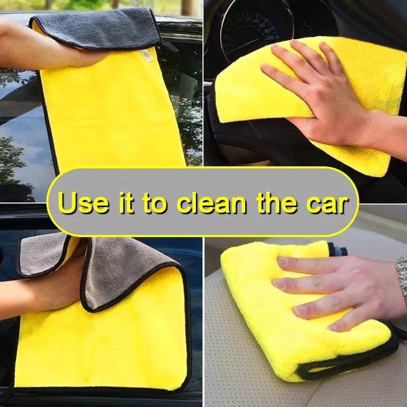 1/3/5Pcs Microfiber Cleaning Towel Car Clean Cloths Professional Detailing Auto Drying Towel Home Wash Towels Accessories