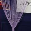 Shiny Door Curtain Solid Color Tassel Window Curtain Retro Crystal Beads String Curtain  Home Decor