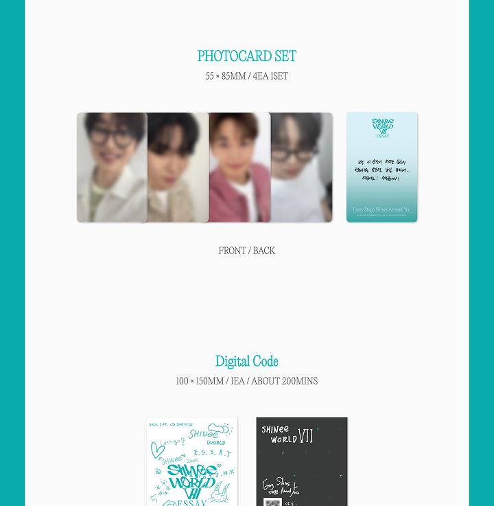 [POB] SHINee - World 7 [E.S.S.A.Y] (DIGITAL CODE)