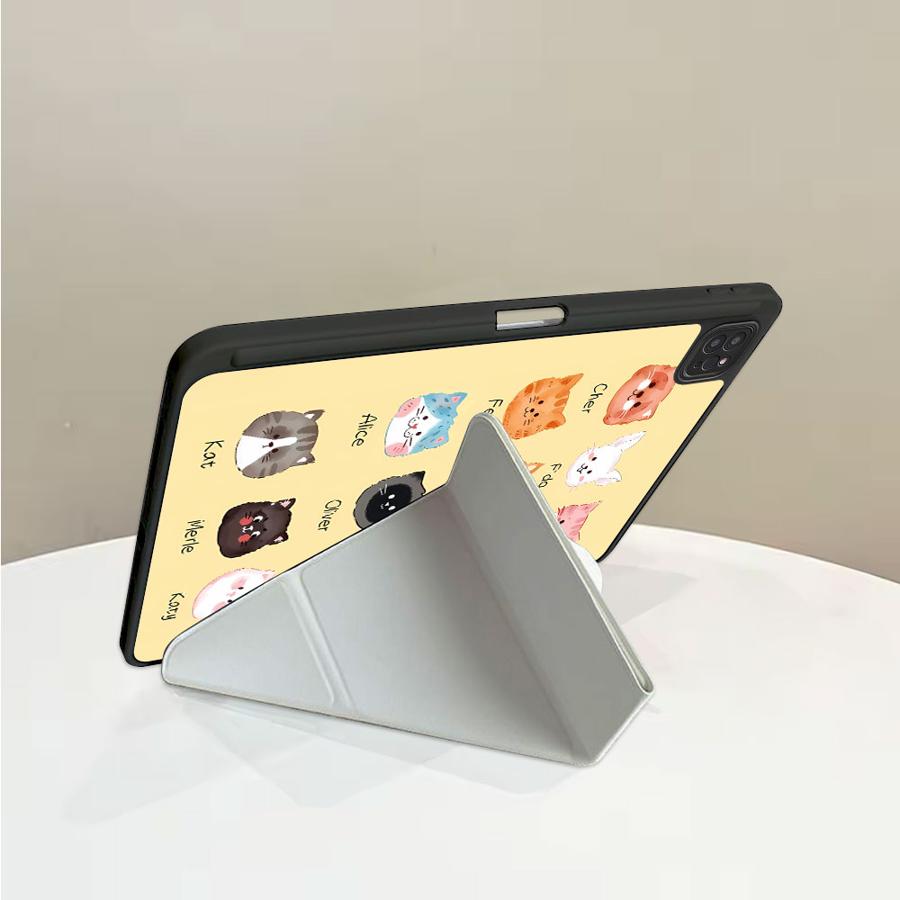 Tablet Case For iPad Pro 2025 Pro 11th 10th 9th 8th 7th 12.9inch Air 4 5 M3 M2 1 2 M4 11inch Mini 6 7 Holder Cover Many Cats