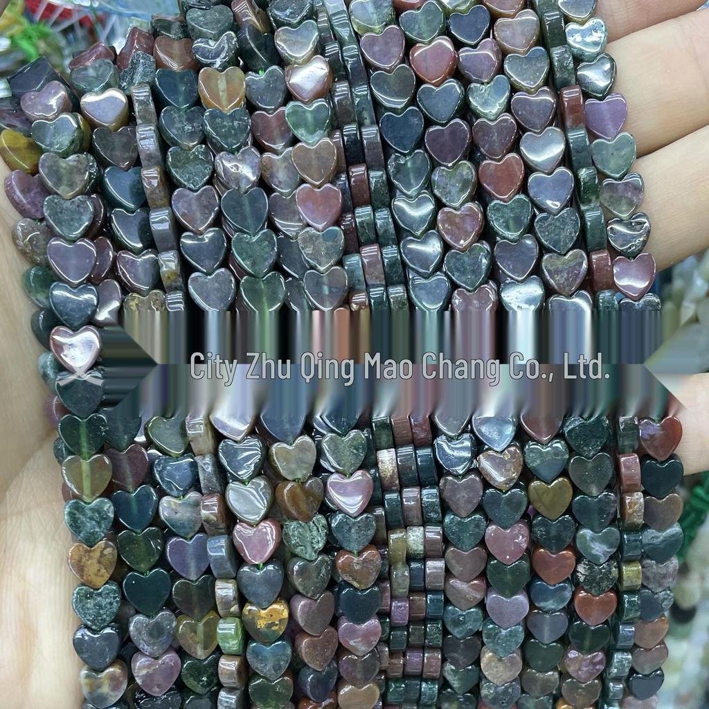 6mm herzförmige Kristallachat-Perlen: Tigerauge, Grüner Aventurin für DIY-Schmuck und Armbänder