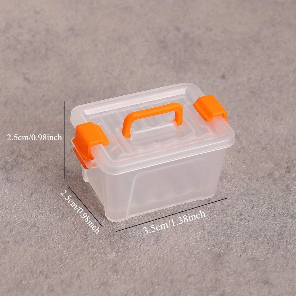 10pcs Dollhouse Mini Storage Box Plastic Suitcase,Compact Design,Sturdy Construction,Mini Organizer,Office Supplies,DIY Projects