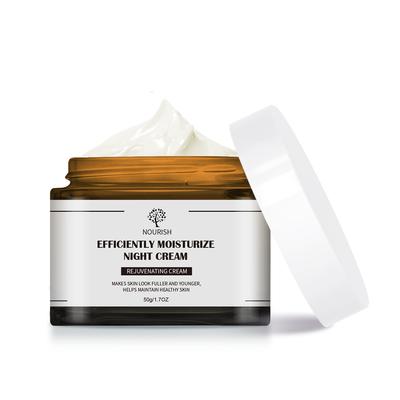 Glass Jar Night Cream 50g – Intensive Moisturizing & Rejuvenating Night Cream