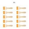 5/10/12pcs/Set Memory Nylon Paint Brushes for Acrylic/Oil/Watercolor Drawing Wooden Synthetic Bristles Easy To Clean BBQ Brush