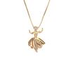 Nidin Fashion Ballerina & Mermaid Pendant Necklace For Women Cubic Zirconia Pearl Cute Neck Chain Girls Party Jewelry Gifts