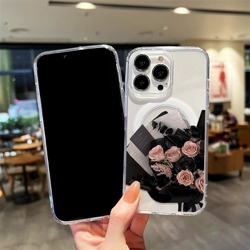 Magnetic Phone Case for iPhone 12 14 16 17 Pro 17 16 15 14 13 12 Pro Max  12 13 14 15  16 High Quality Shockproof Shell Full Protection Cute Style