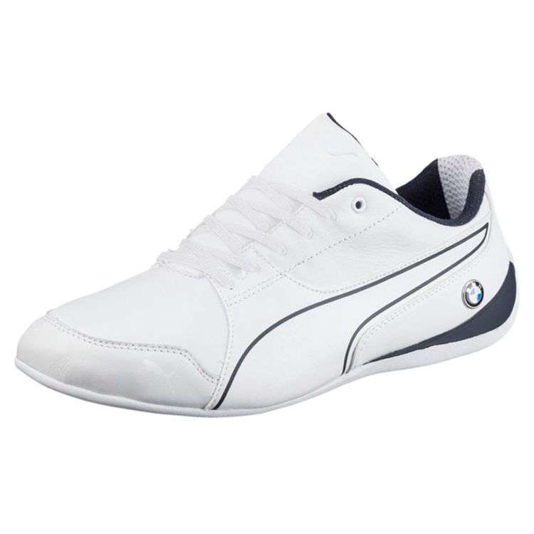 Puma Bmw Motorsport Drift Cat 7 Breathable Lightweight Comfortable Low Top Training Shoes Men Sneakers White 305986-02
