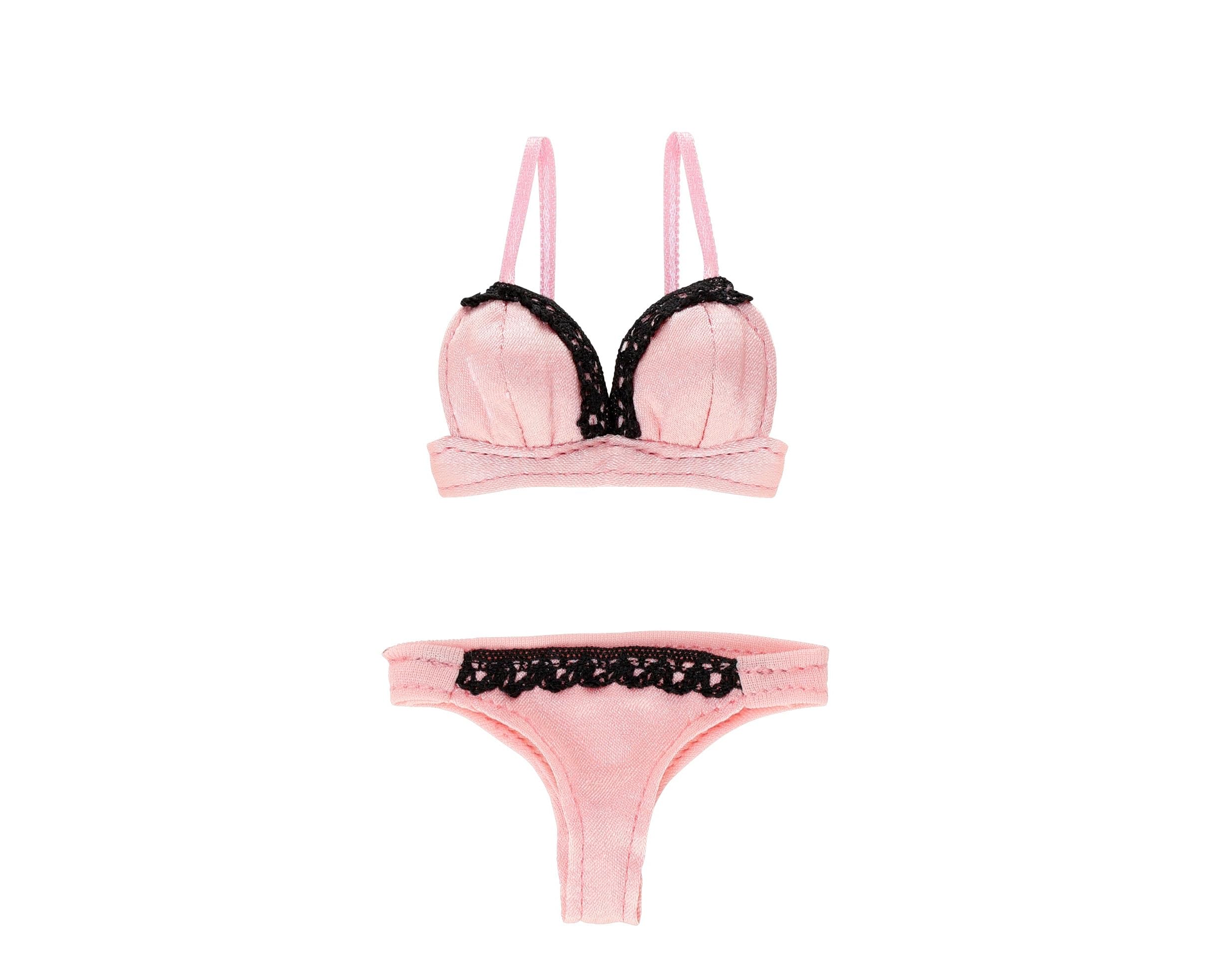 

Azone International Elegant Lace Bra Panties Pink x AZONE Original Q z & Set, Black, 1/6 Scale, Q z Body, Costume/QZC розовый