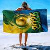 Newest Large Beach Towel Water Splash Soccer Sports Print Beach Towel Men Quick Dry Pool Bath Towel
