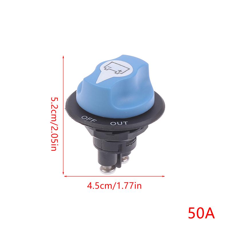 

Car Battery Race Rally Switch 50 100 200 300A Blue Battery Disconnector Isolator Cut Off Switch Kit For RV Motorcycle Truck Boat 50A