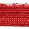 Red Color Crystal Glass Beads Loose Space Beads for Bracelet Necklace DIY Jewelry Craft Making Accessories