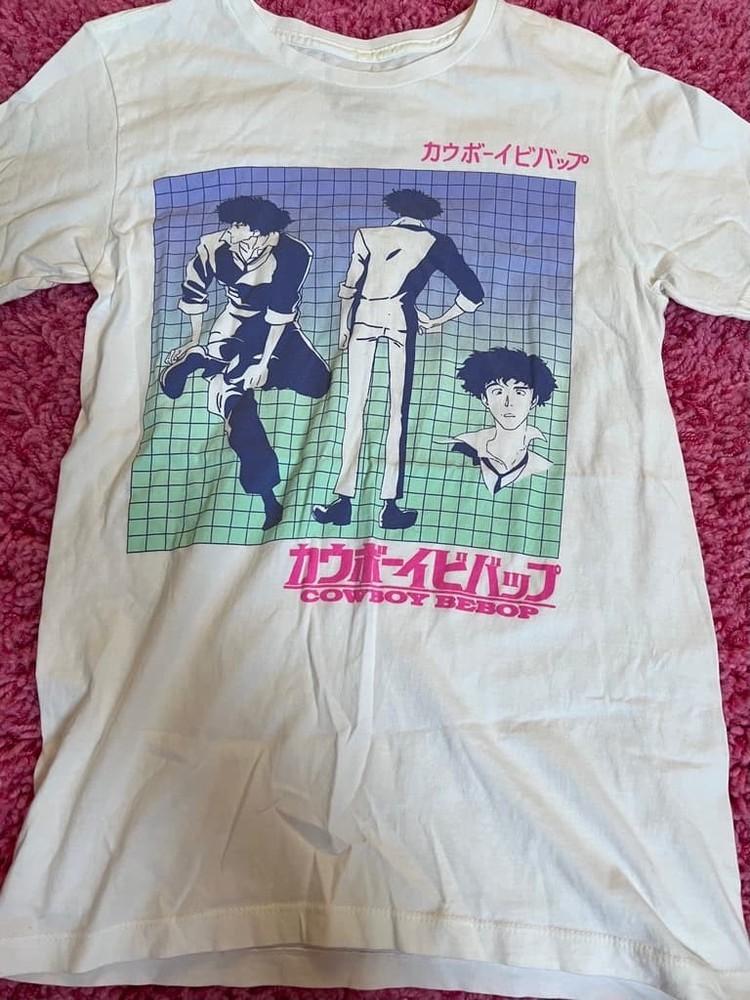 

Cowboy Bebop Cyber Tee White cotton Anime manga fan shirt PA9033 Unisex T-Shirt M