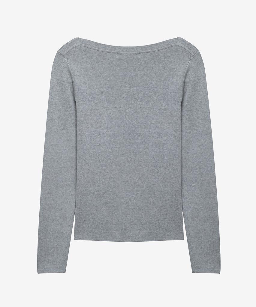 MIND BRIDGE WOMEN [W] Slim Fit Boat Neck Knit - 2 Colors