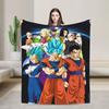 Anime Goku DBZ Blanket Flannel Funny Warm Throw Blanket for Home Spring/Autumn,