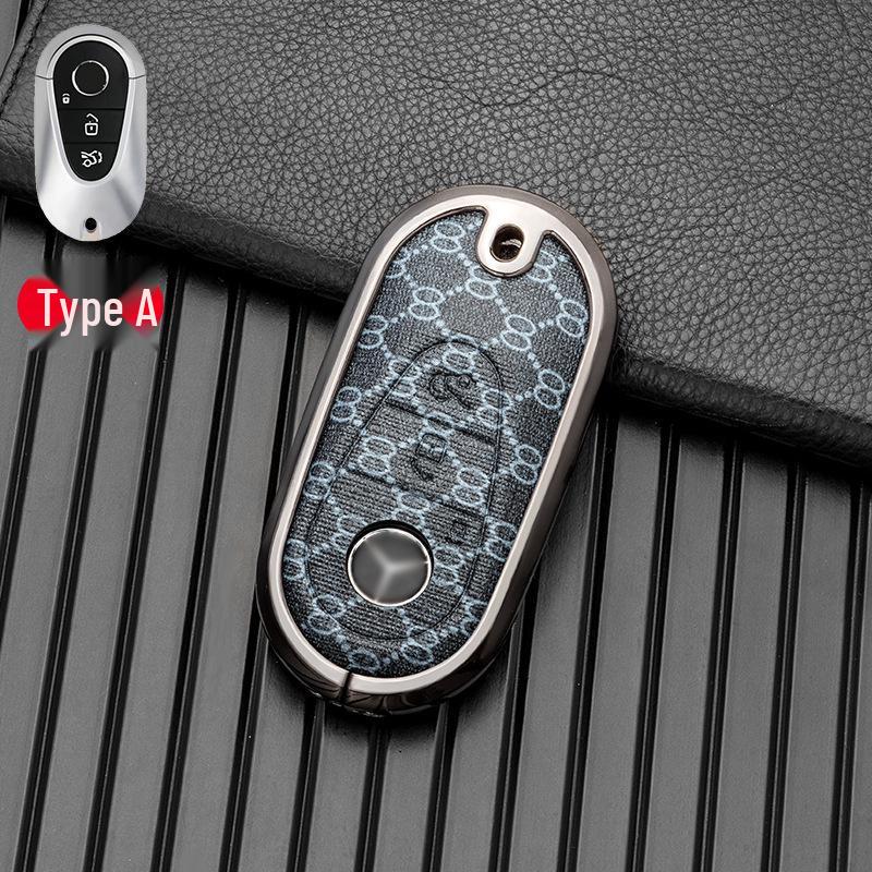

Metal Full Coverage Key Case for Mercedes-Benz C-Class 22 & Maybach S-Class 21- 22 EQS AMG Individual OPP Bag Simple Packaging