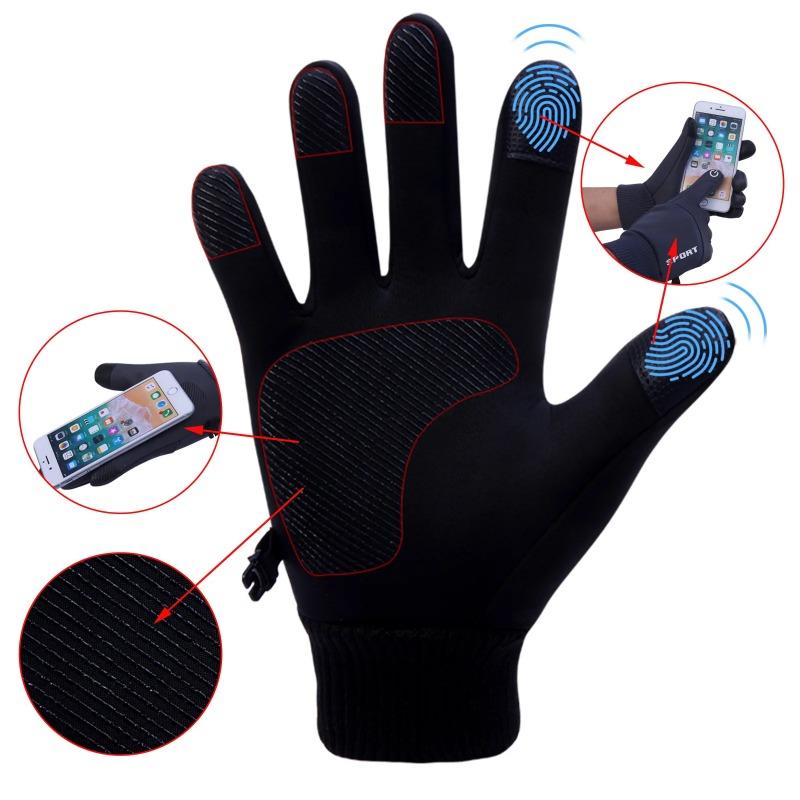 Winter Gloves Men Women Touch Screen Warm Gloves Water Resistant Windproof Thermal Gloves for Running Cycling Driving and Skiing