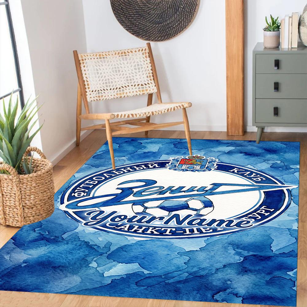 Fc Zenit Saint‑petersburg 50 Customized Name Carpet Perfect for Foyer Study room Outdoor Decorate room Anti-slip Rug Decorate Offices