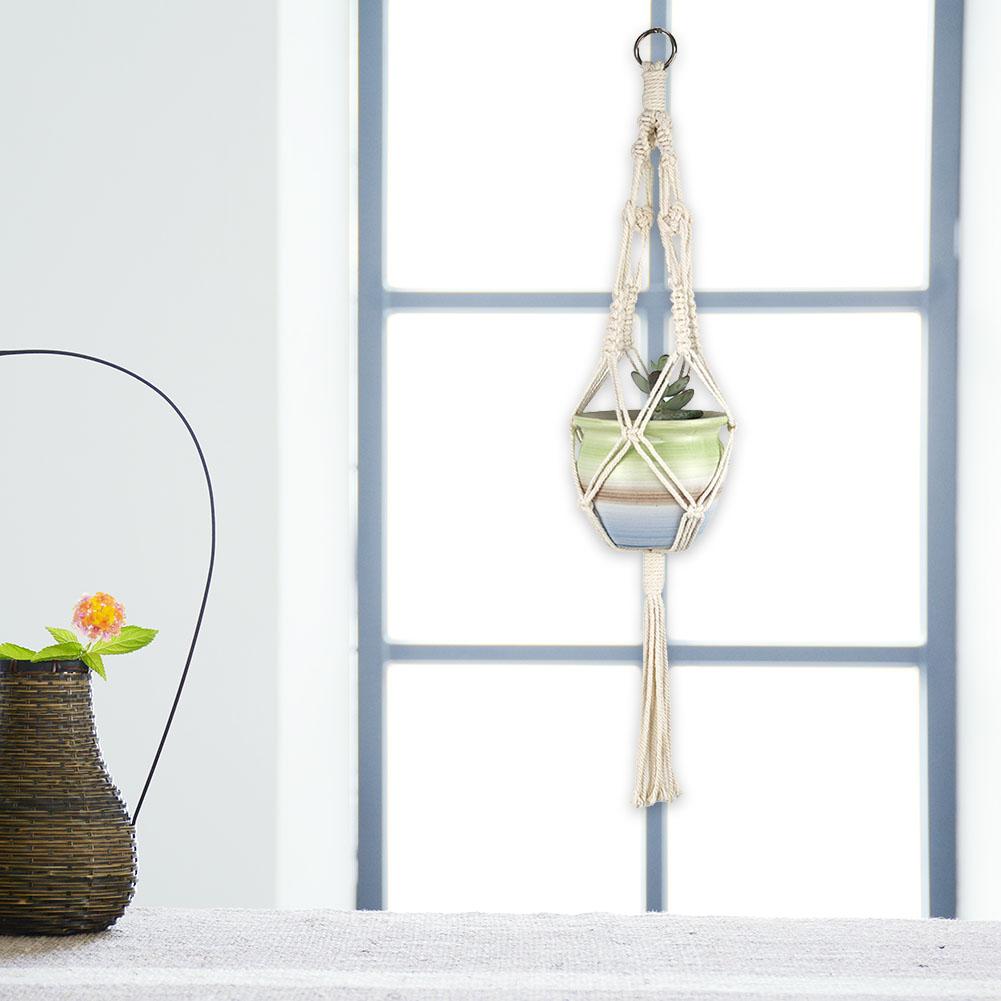 Macrame Handmade Plant Hanger Baskets Flower Pots Holder Balcony Decor