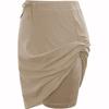 European and American Women's Spring and Summer Temperament Lace-up Solid Color Skirt Two-layer Short Skirt