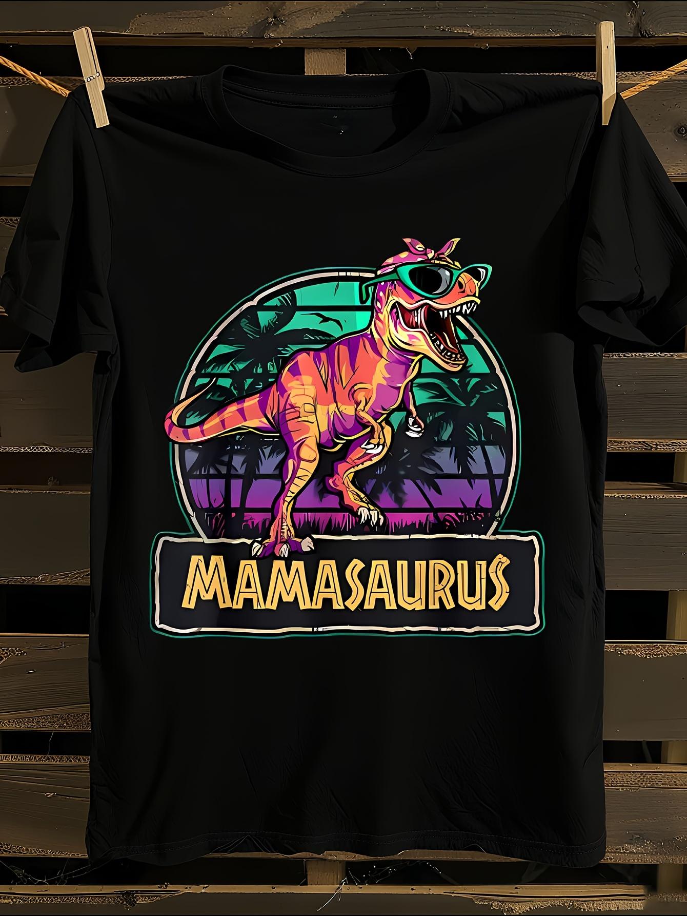Mamasaurus T-Rex Dinosaur Family Matching Tshirt XXXXL