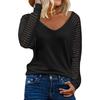 Autumn and Winter Striped Long Sleeved T-shirts Casual Loose Women's T-shirts
