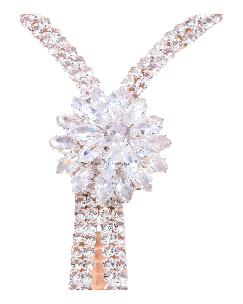 Módní kreativní sada květinových šperků svatební náušnice svatební náhrdelník sada