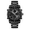 SKEMI 1389 Quartz Man Watch Unique Fashion Sport Casual Brand Quartz Clock Double Movement Stainless Steel Strap Waterproof Wrist Watch Relogio Mascul