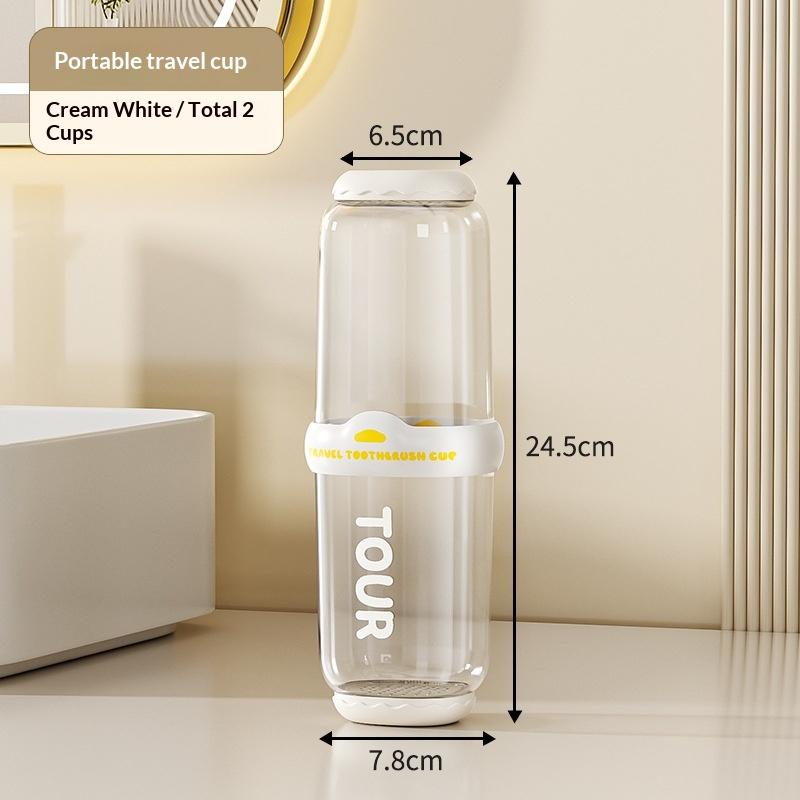 Portable Wash Cup Toothbrush Cup Mouthwash Cup Toothbrush Household Set Tooth Cylinder Toothbrush Toothpaste Storage Box