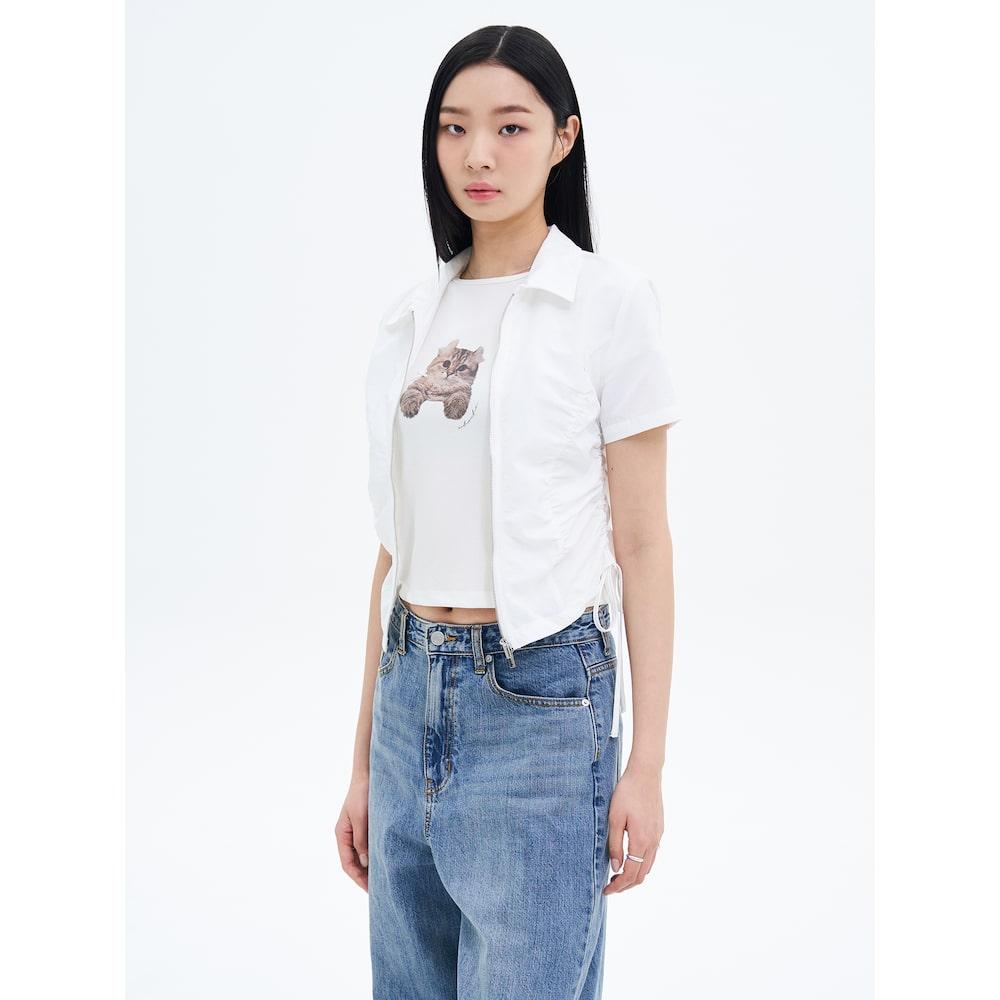 8Seconds Zip-Up Variant Shirt White White/S