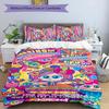 3pcs Distroller Alushhhe Green pattern bedding set duvet cover set includes duvet cover &pillowcases, perfect all season bedroom decoration & gift