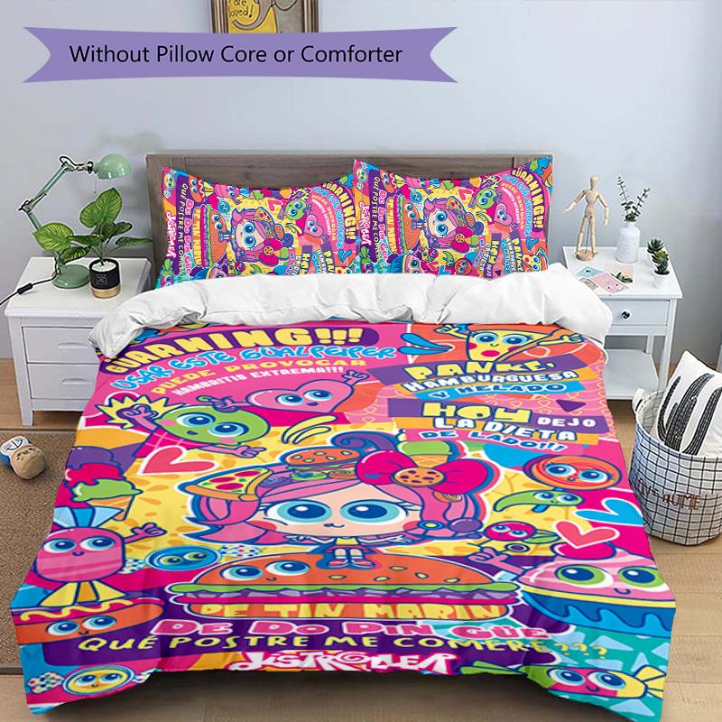 3pcs Distroller Alushhhe Green pattern bedding set duvet cover set includes duvet cover &pillowcases, perfect all season bedroom decoration & gift