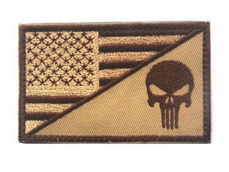 US Flag & Punisher Spartan Tactical Velcro Armband
