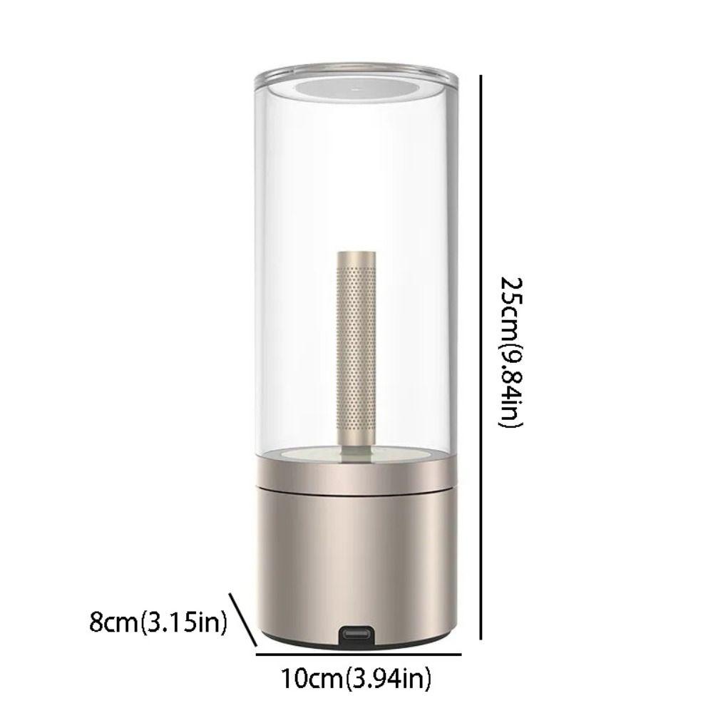 Type C Rechargeable Candle Lamp 1800K Warm Light Atmosphere Light LED Night Light  1800K Warm Light