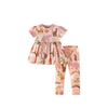 Summer Kids Set With Cotton Fabric For Girls
