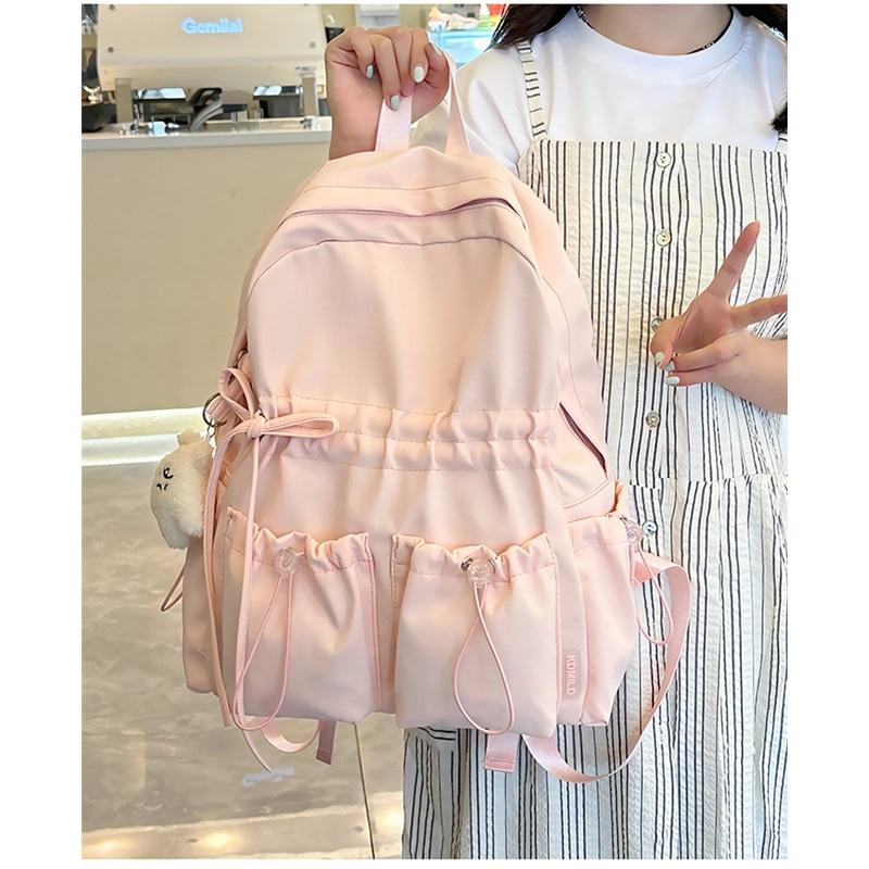 Large Capacity Schoolbag Female Junior High School Students Cute Bow High School Backpack Female Students High Value College Backpack